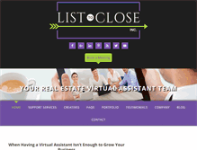 Tablet Screenshot of list2closeassistant.com